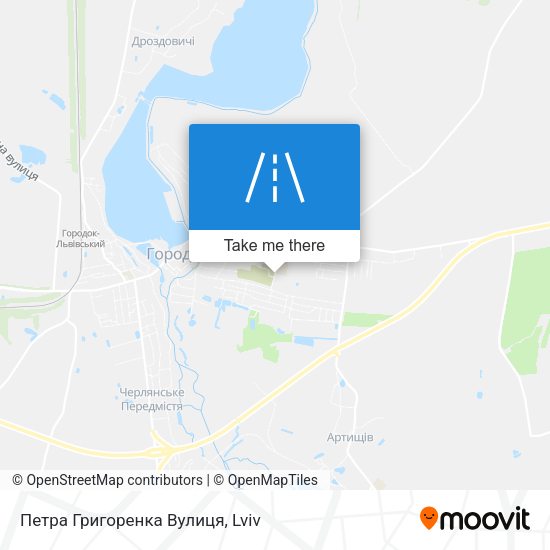 Петра Григоренка Вулиця map