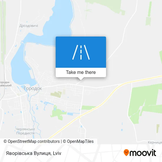 Карта Яворівська Вулиця