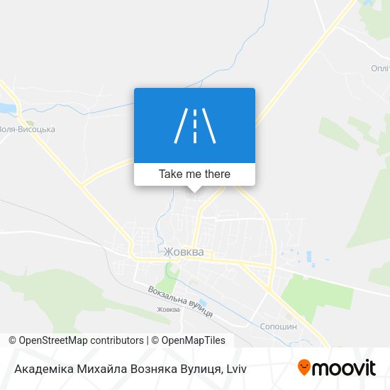 Академіка Михайла Возняка Вулиця map