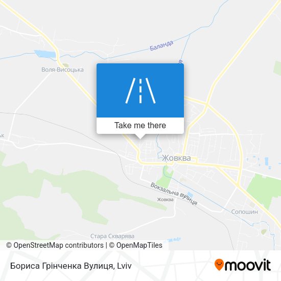 Бориса Грінченка Вулиця map