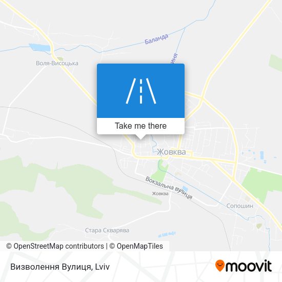 Визволення Вулиця map