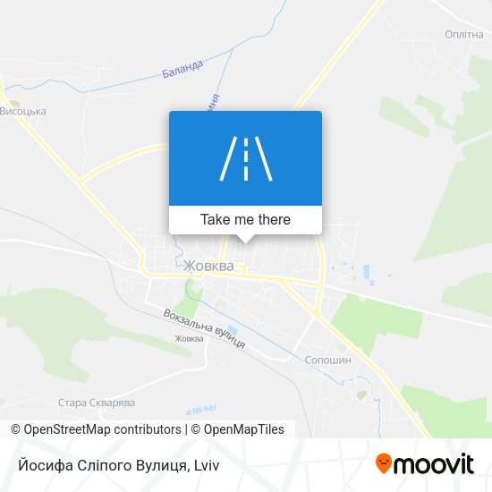 Йосифа Сліпого Вулиця map