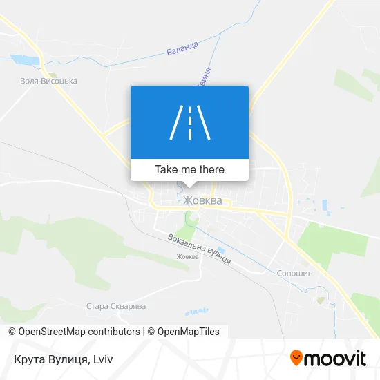 Карта Крута Вулиця