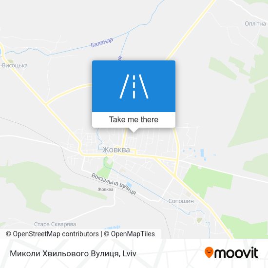 Миколи Хвильового Вулиця map