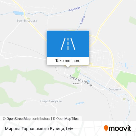 Карта Мирона Тарнавського Вулиця