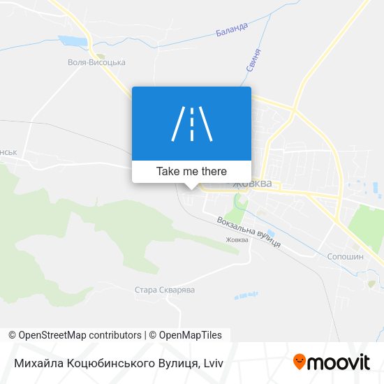 Михайла Коцюбинського Вулиця map