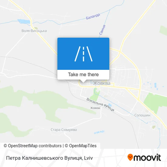 Карта Петра Калнишевського Вулиця