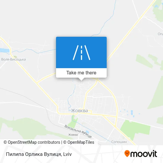Карта Пилипа Орлика Вулиця