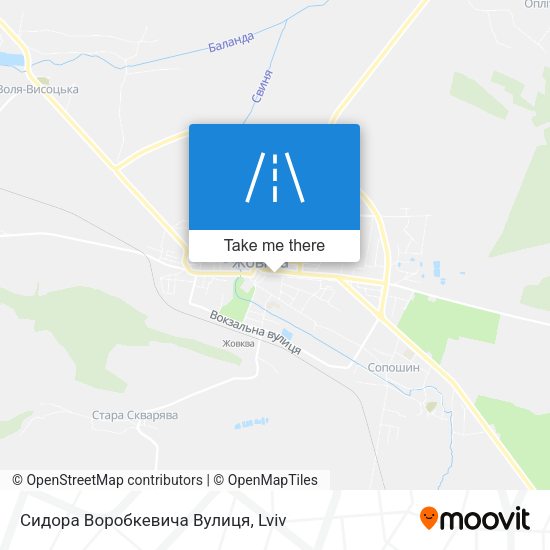 Сидора Воробкевича Вулиця map