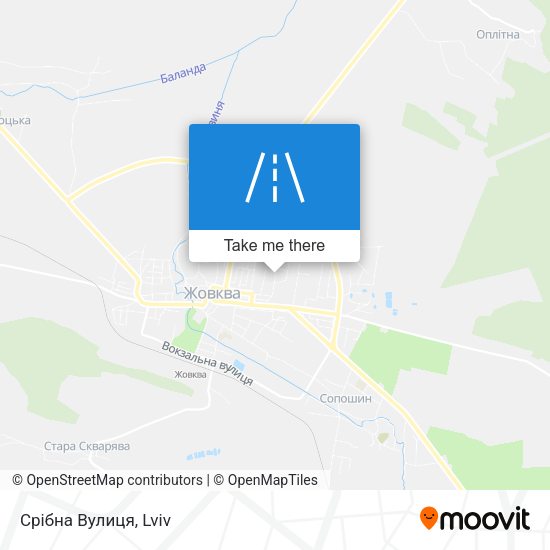 Срібна Вулиця map