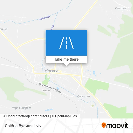 Карта Срібна Вулиця