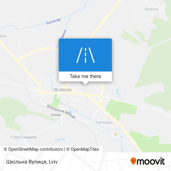 Карта Шкільна Вулиця