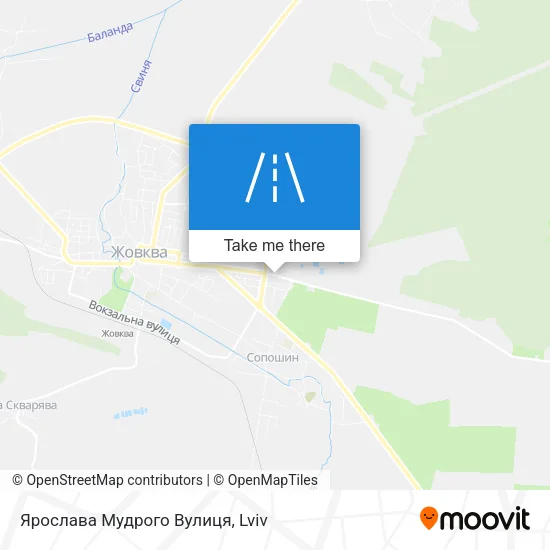 Карта Ярослава Мудрого Вулиця