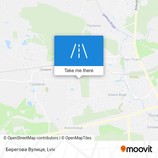 Берегова Вулиця map