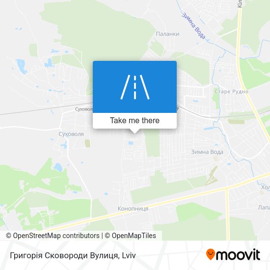 Григорія Сковороди Вулиця map