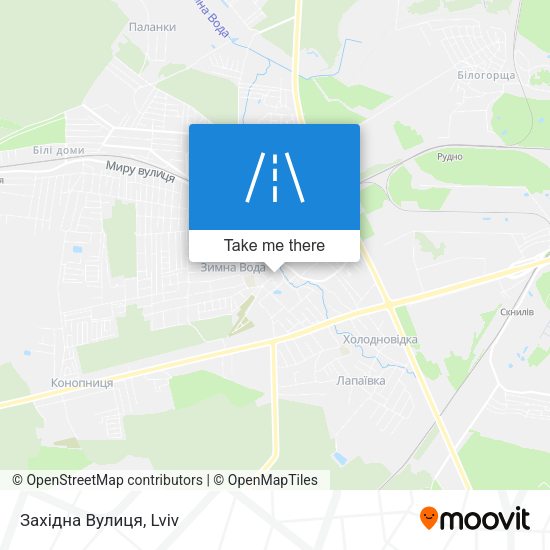 Західна Вулиця map