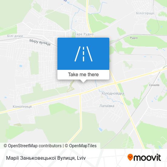 Марії Заньковецької Вулиця map