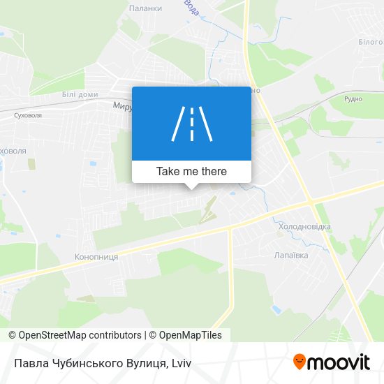 Павла Чубинського Вулиця map
