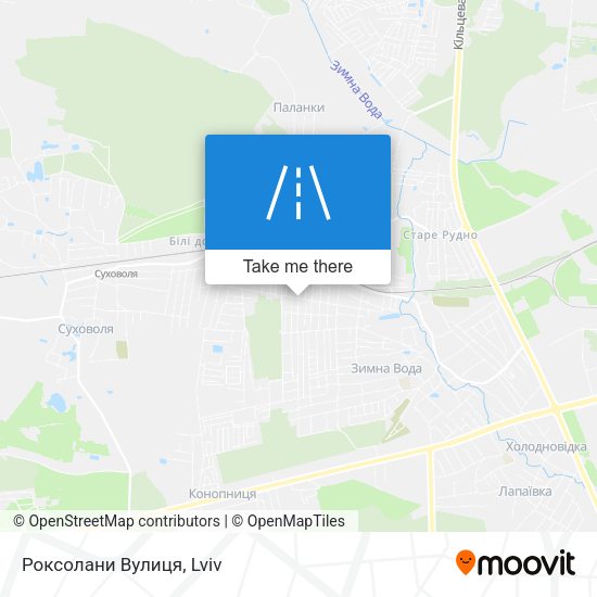 Роксолани Вулиця map