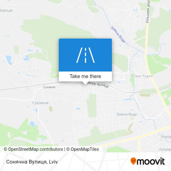 Сонячна Вулиця map