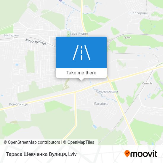 Тараса Шевченка Вулиця map