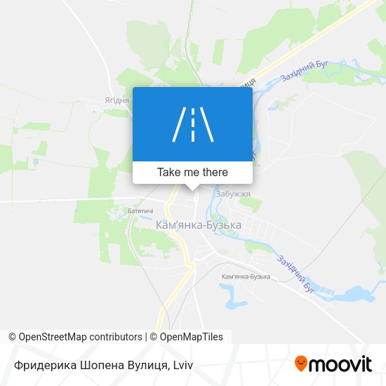Карта Фридерика Шопена Вулиця