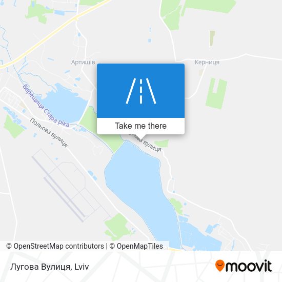 Лугова Вулиця map