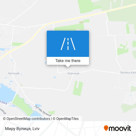 Миру Вулиця map