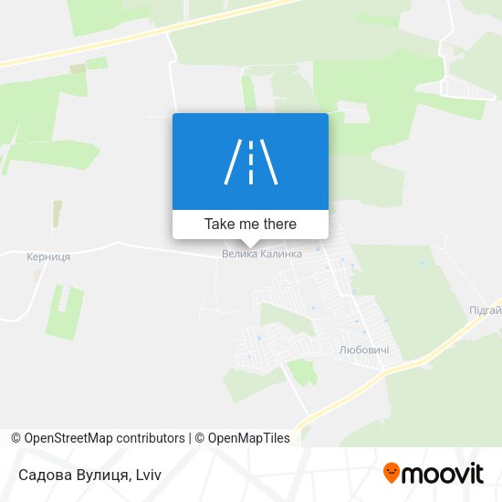 Карта Садова Вулиця