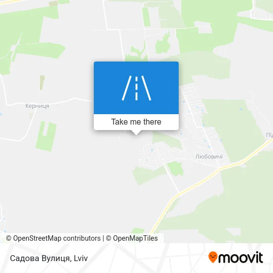 Карта Садова Вулиця