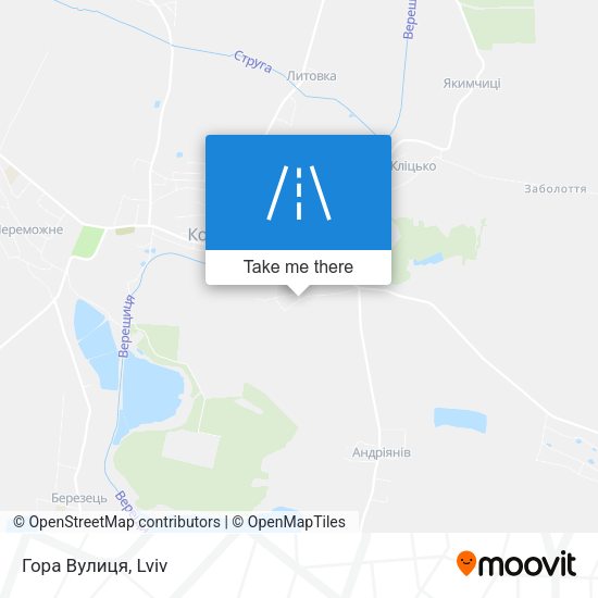 Гора Вулиця map