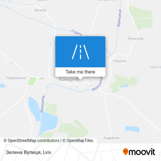 Зелена Вулиця map