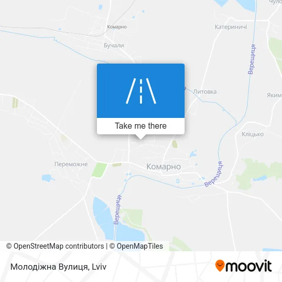 Карта Молодіжна Вулиця