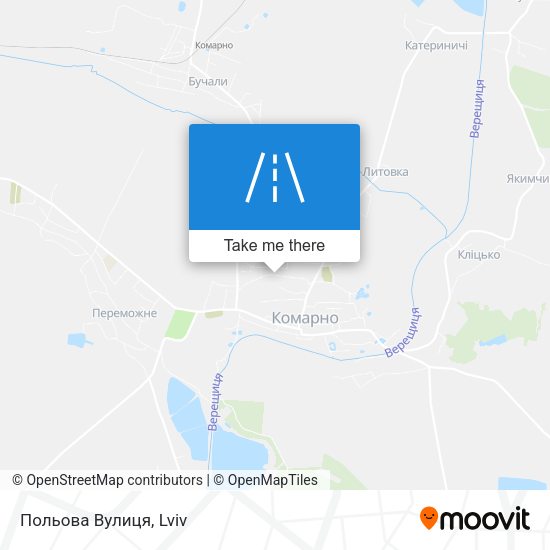 Польова Вулиця map