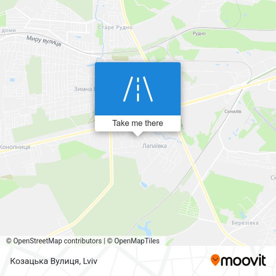 Козацька Вулиця map