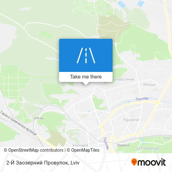 Карта 2-Й Заозерний Провулок