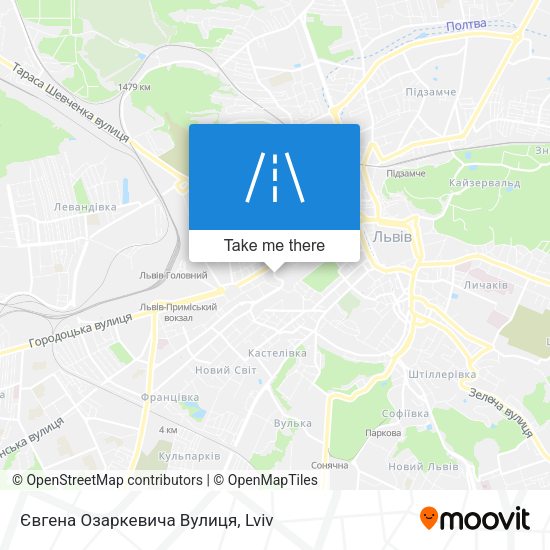 Євгена Озаркевича Вулиця map