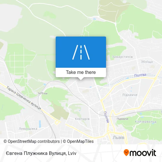 Карта Євгена Плужника Вулиця