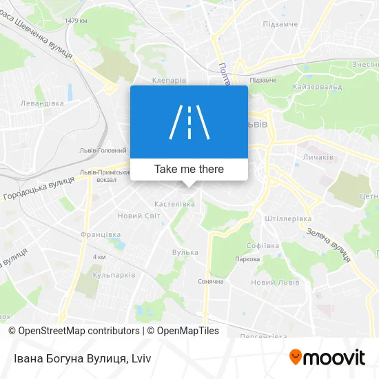 Карта Івана Богуна Вулиця