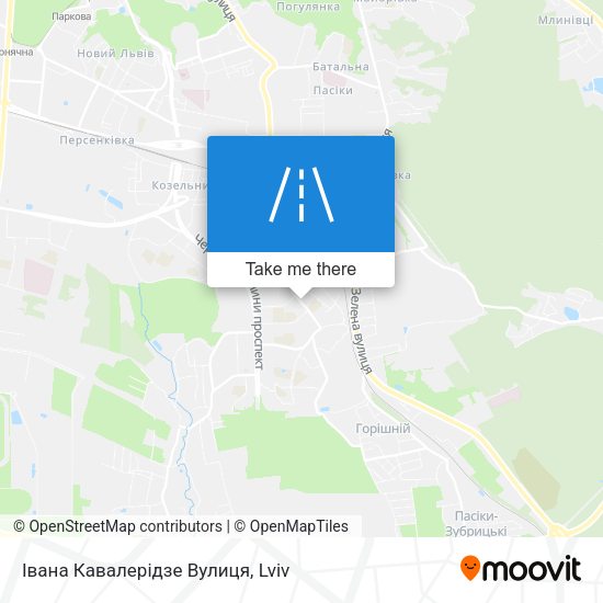 Івана Кавалерідзе Вулиця map
