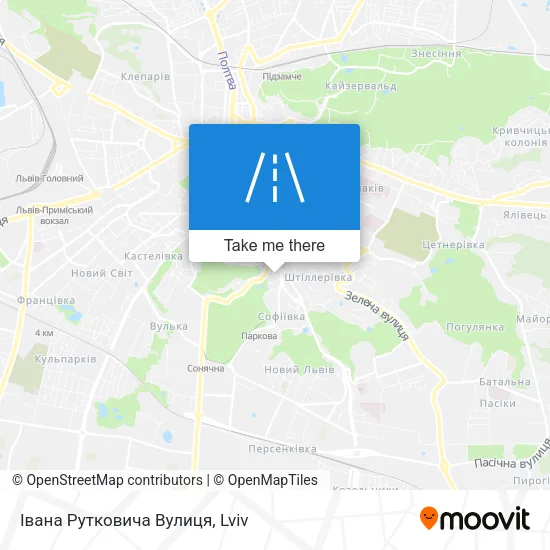 Карта Івана Рутковича Вулиця
