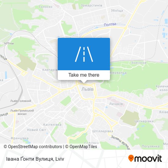 Івана Ґонти Вулиця map