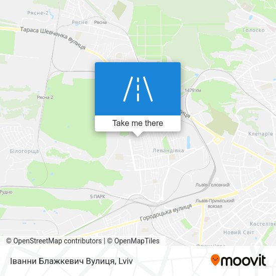 Іванни Блажкевич Вулиця map