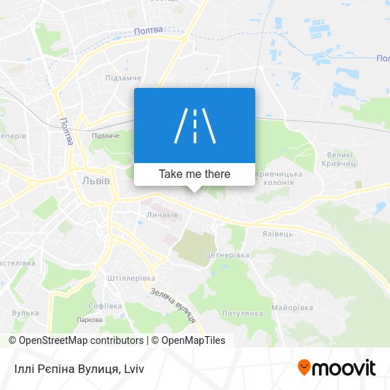 Іллі Рєпіна Вулиця map