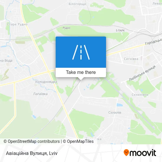 Карта Авіаційна Вулиця