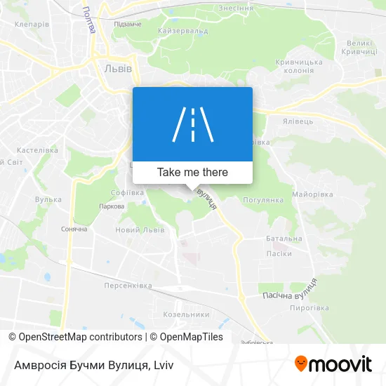 Амвросія Бучми Вулиця map