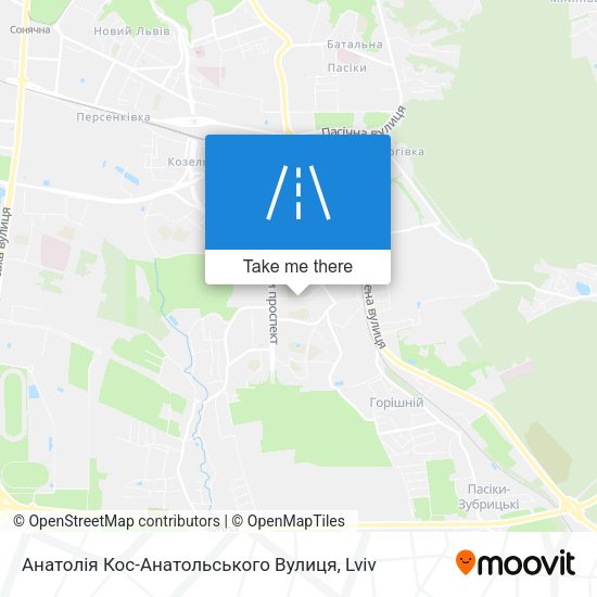 Анатолія Кос-Анатольського Вулиця map