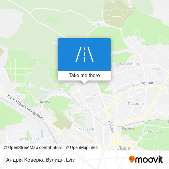 Андрія Коверка Вулиця map