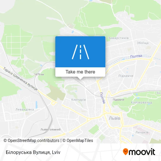 Карта Білоруська Вулиця
