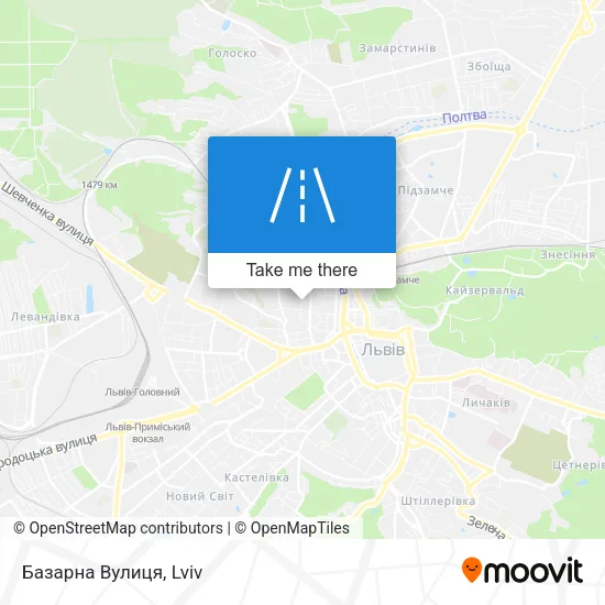 Карта Базарна Вулиця